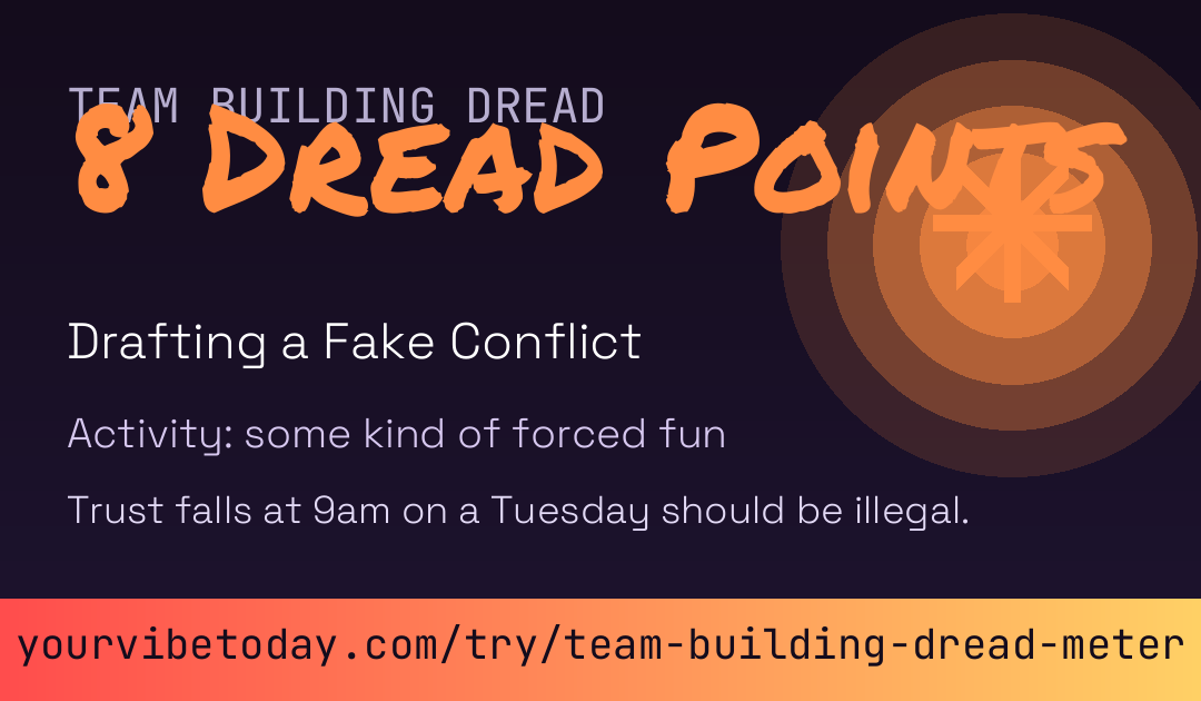 Team Building Dread Meter card preview