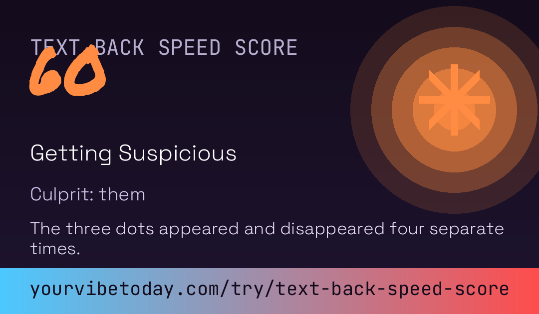 Text Back Speed Score card preview