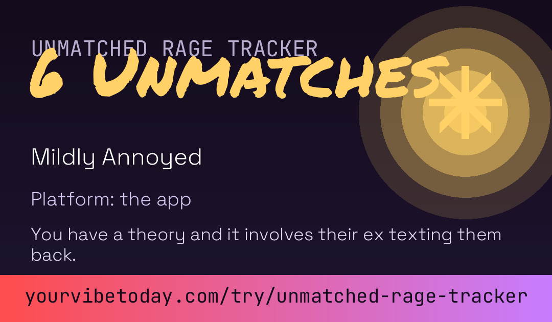Unmatched Rage Tracker card