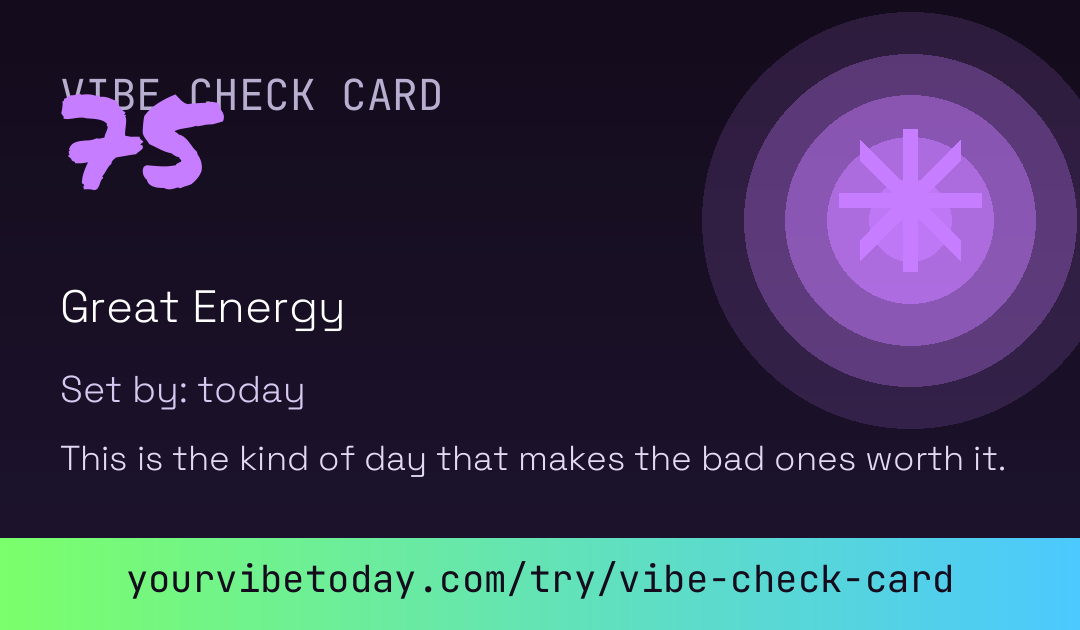 Vibe Check Card card preview