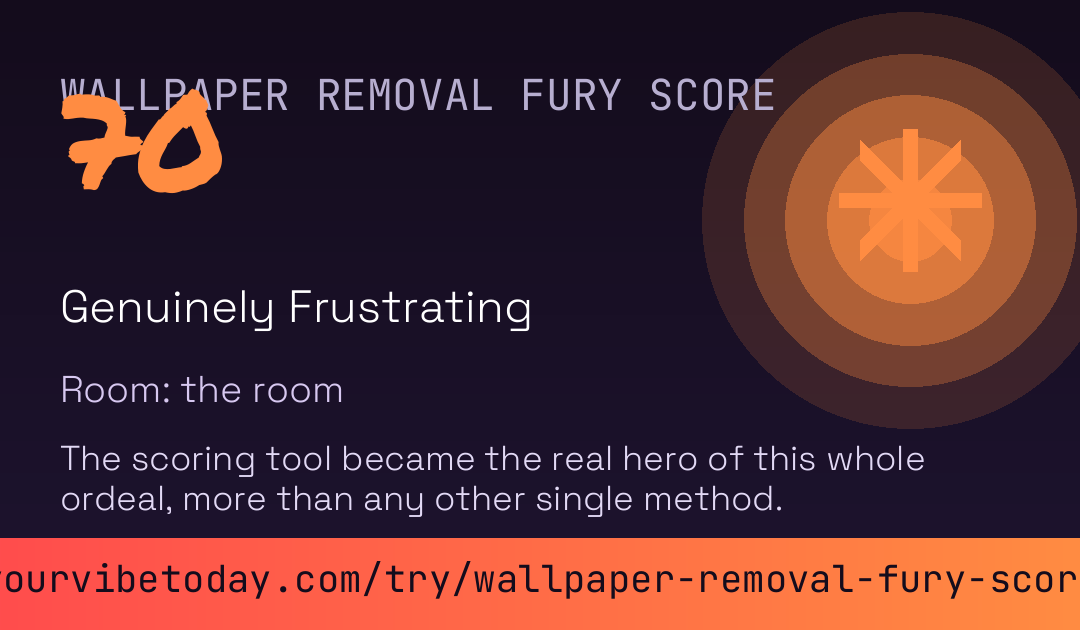 Wallpaper Removal Fury Score card preview